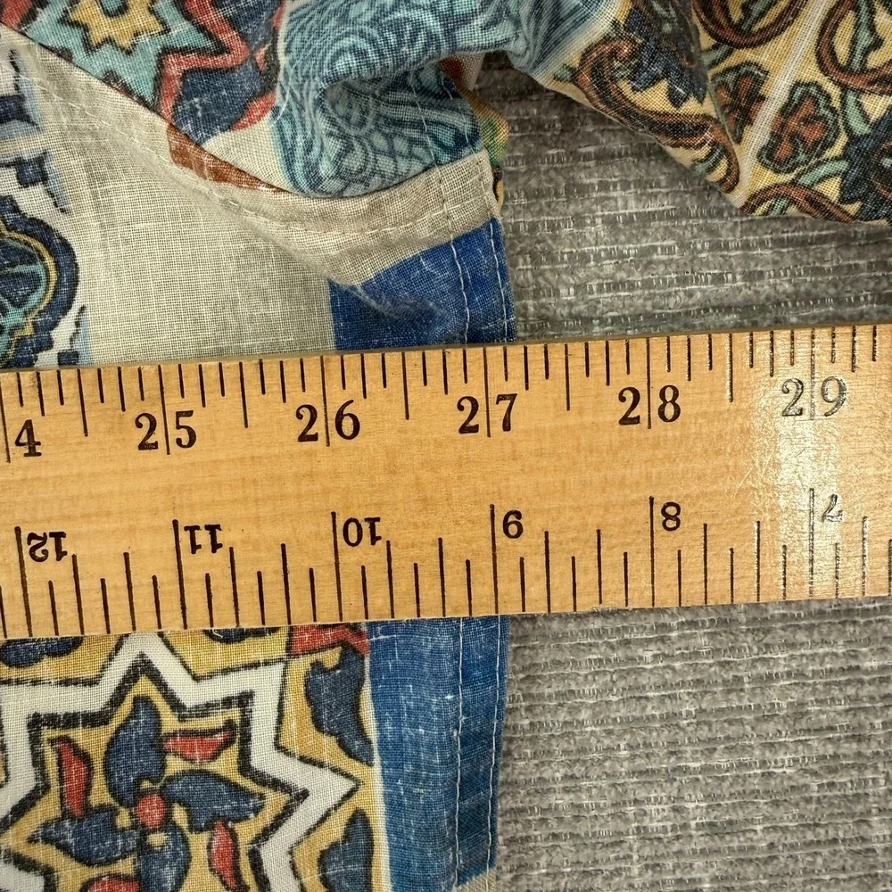 Vtg 90's Reyn Spooner Shirt Sz‎ 2XL Catalina Tiles RARE Art Kloth Popover
